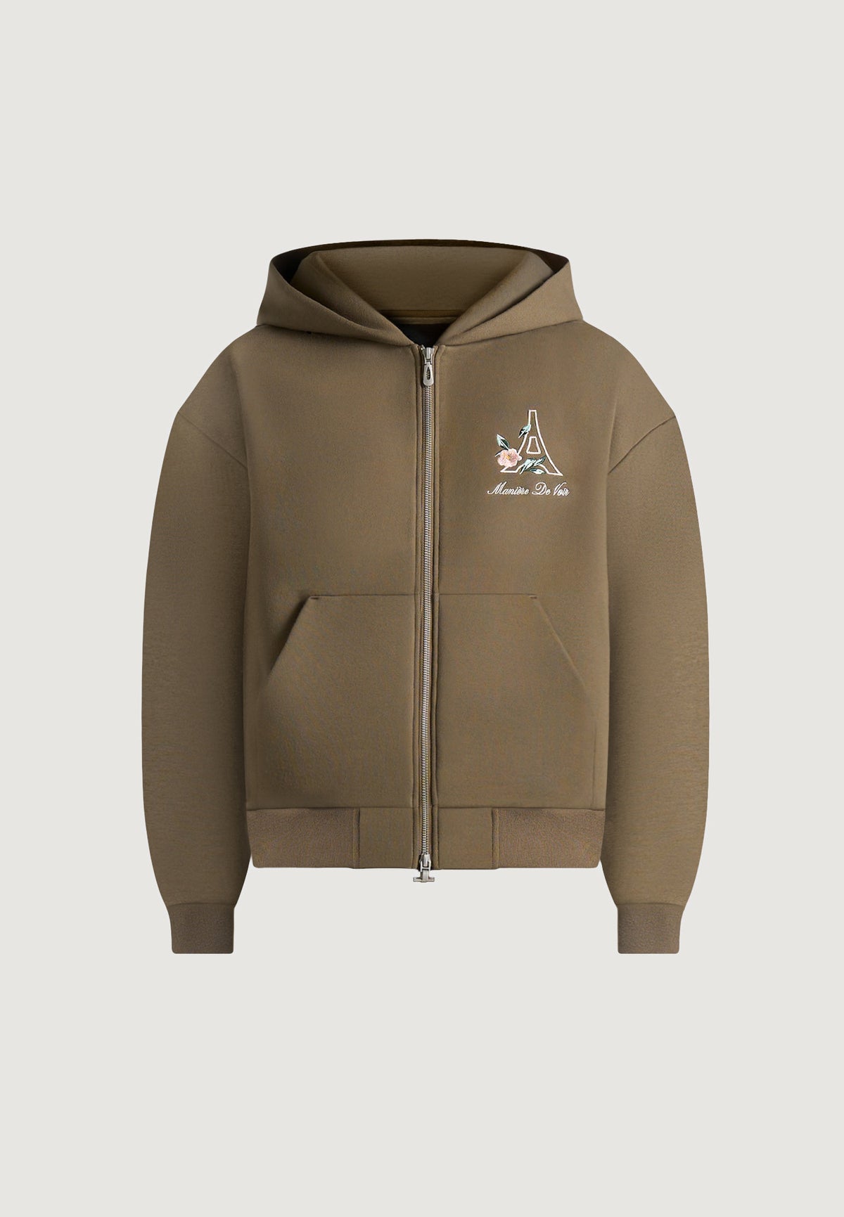 js009-unisex-floral-eiffel-zip-hoodie-olive