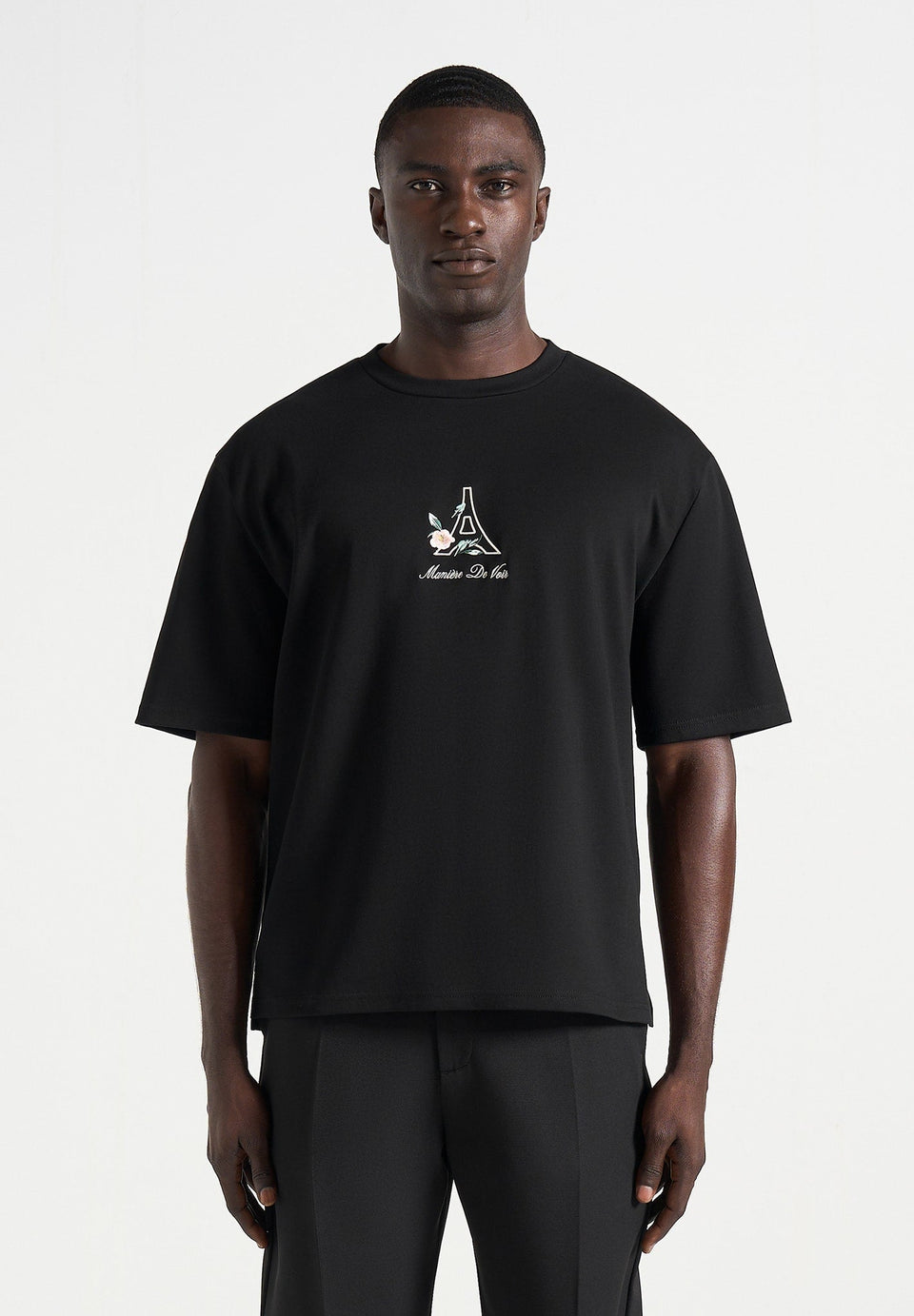 ts008-unisex-floral-eiffel-cotton-t-shirt-black