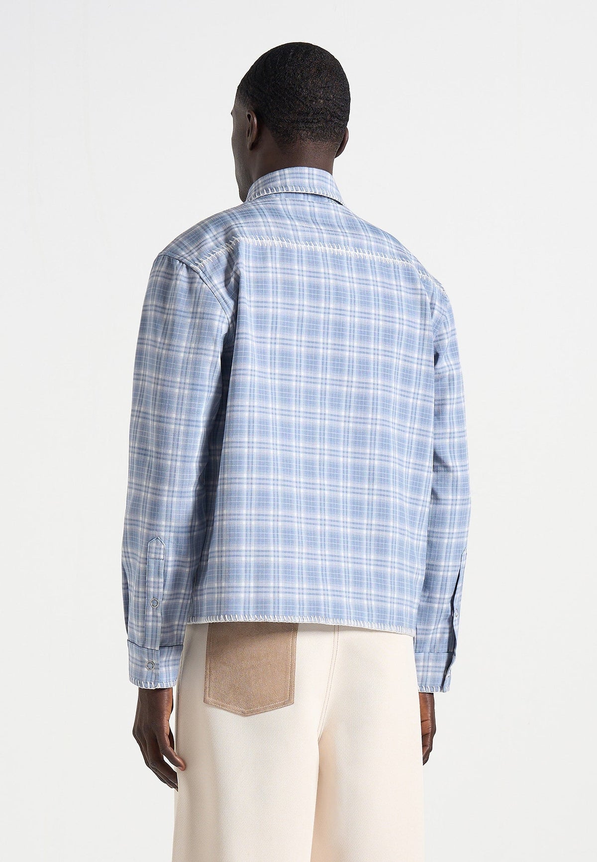 blake-unisex-whipstitch-check-shirt-blue