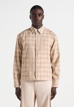 blake-unisex-whipstitch-check-shirt-beige