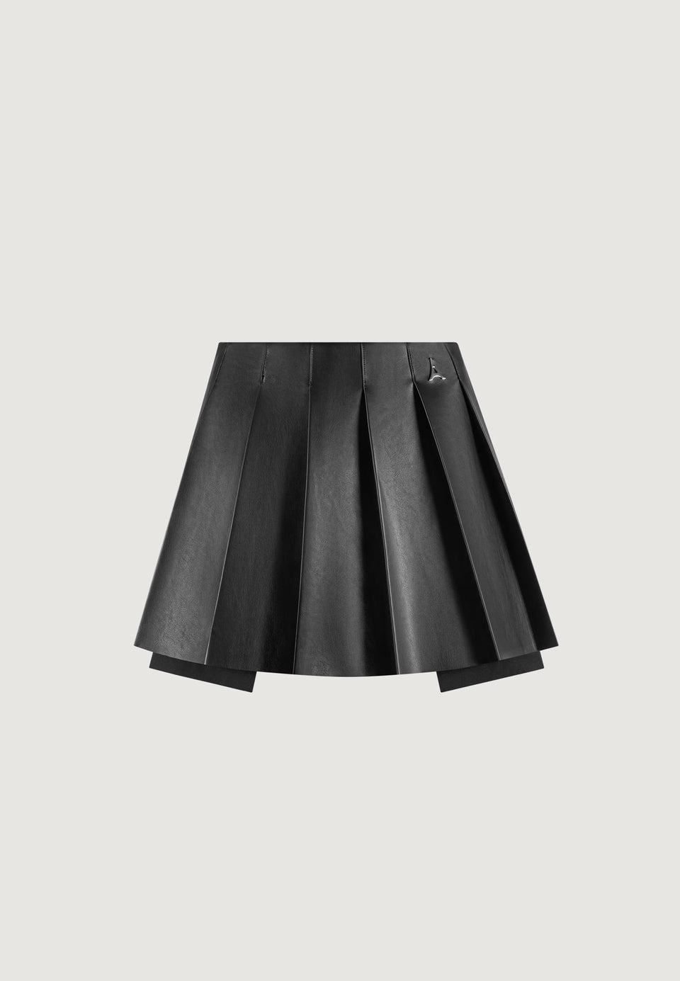 juliette-leather-pleated-skort-black