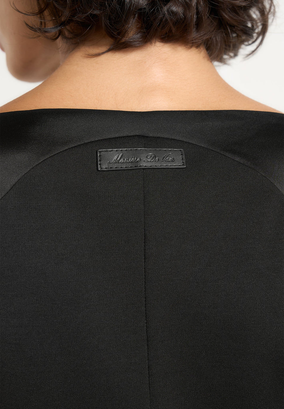 Selene - Belted Satin Contour Flared Jumpsuit - Black