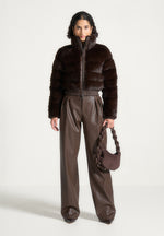 ama-plush-ribbed-jacket-with-neck-scarf-brown