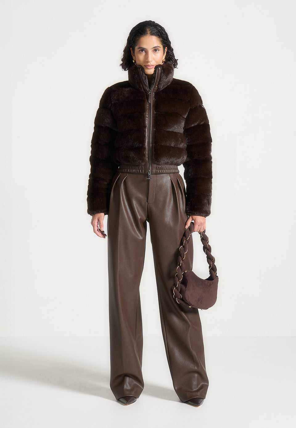 ama-plush-ribbed-jacket-with-neck-scarf-brown