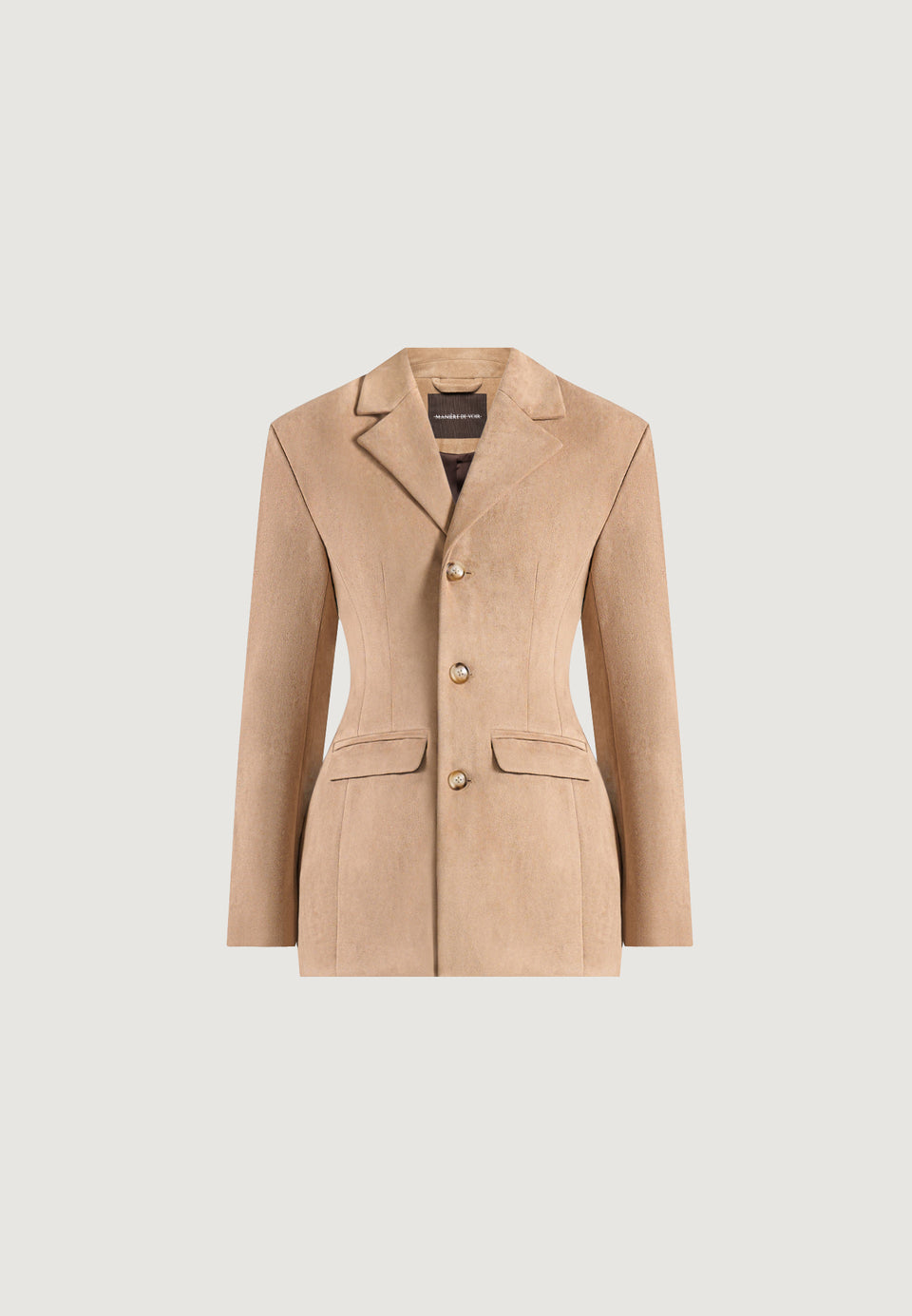 claire-suede-wide-shoulder-cinch-waist-blazer-beige