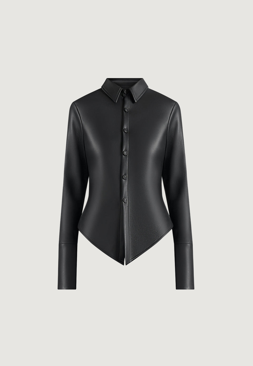 sonia-leather-cinch-shirt-black