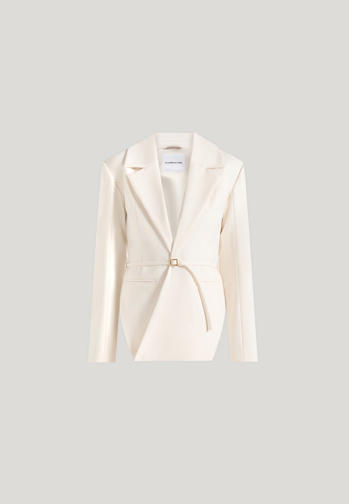 yuna-plunge-tailored-blazer-with-belt-off-white