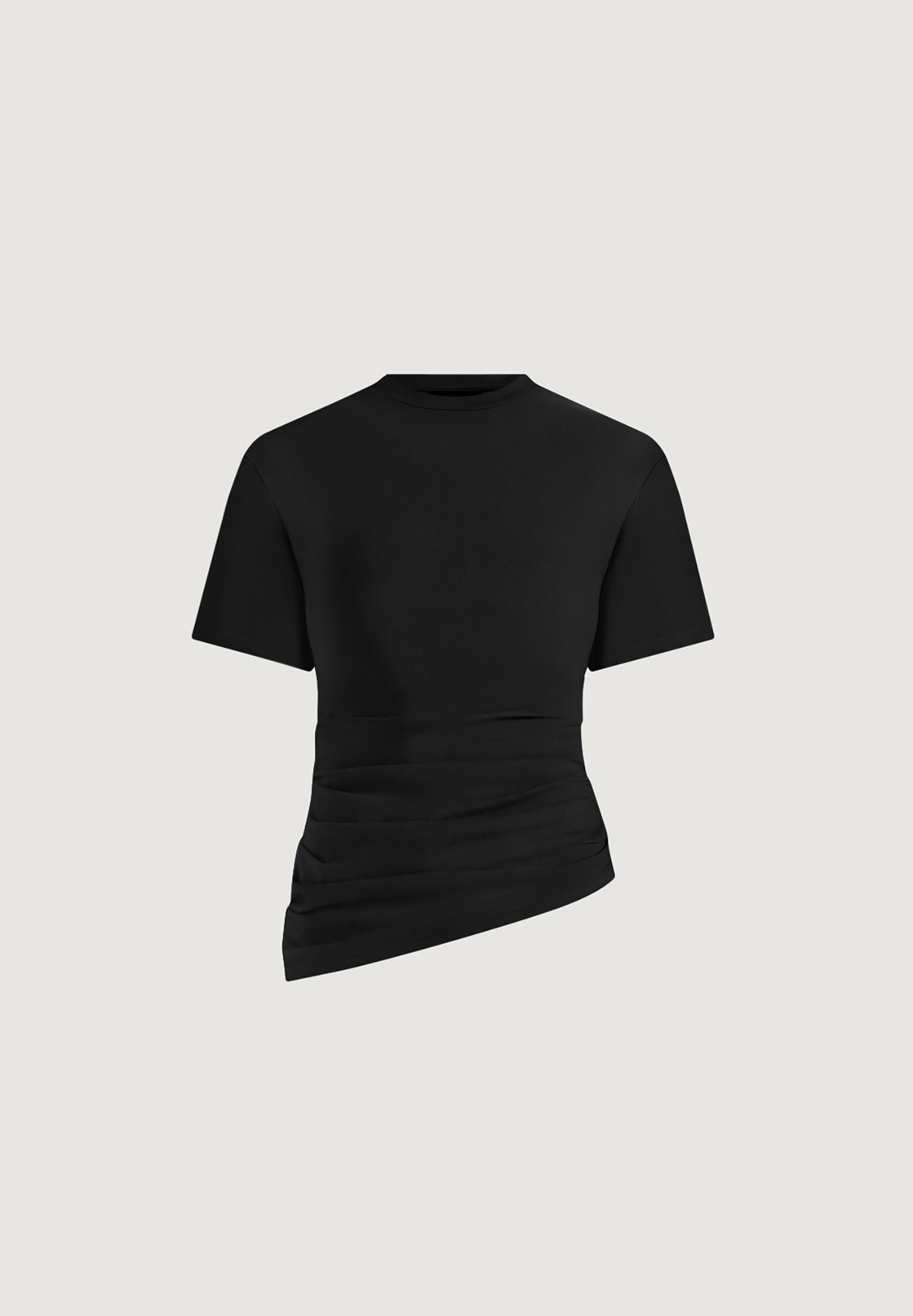pauline-ruched-asymmetric-cotton-t-shirt-black