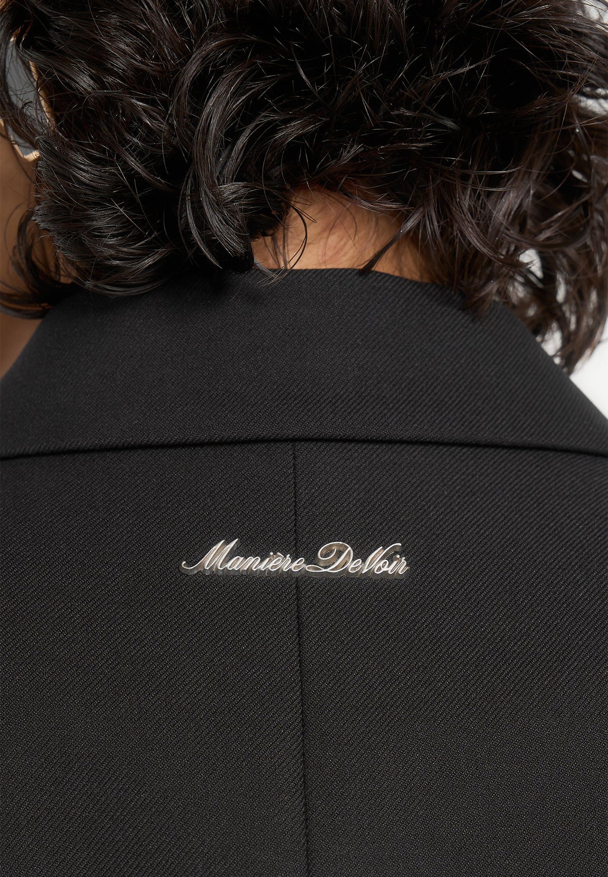 Greer - Wool-Blend Balloon Sleeve Double Breasted Blazer - Black