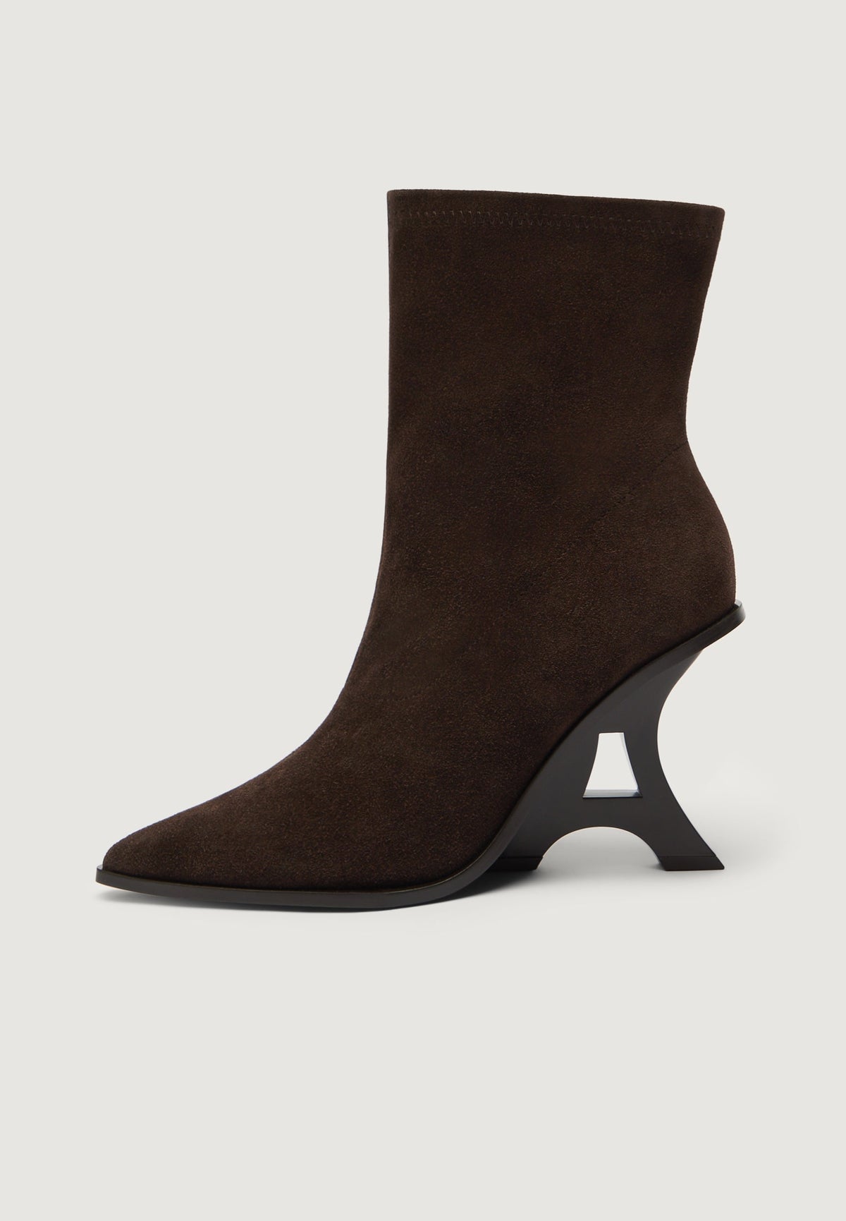 L'Eiffel - Heeled Suede Boot - Espresso
