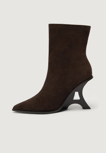 L'Eiffel - Heeled Suede Boot - Espresso