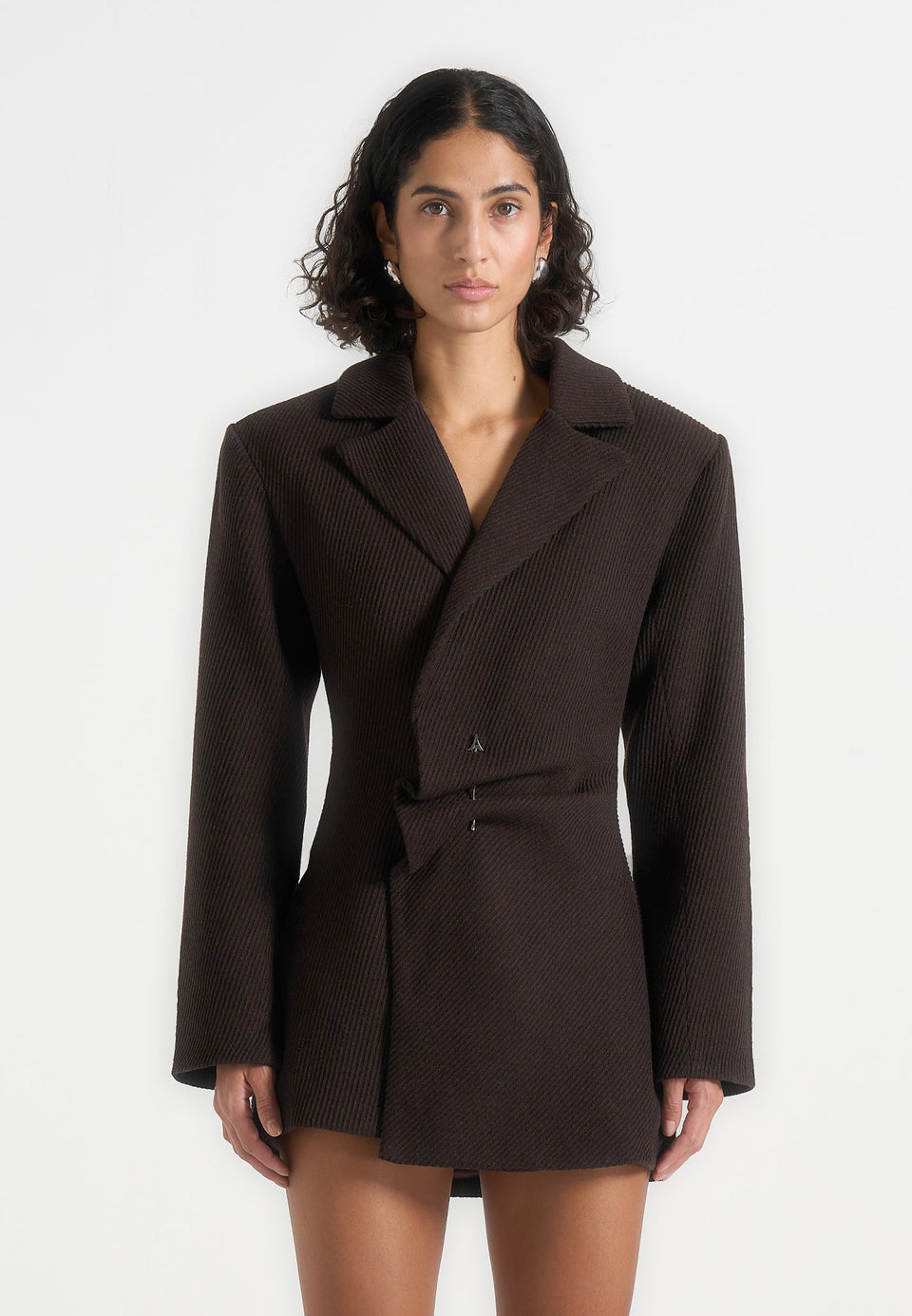 oversized-wool-asymmetric-blazer-dress-brown