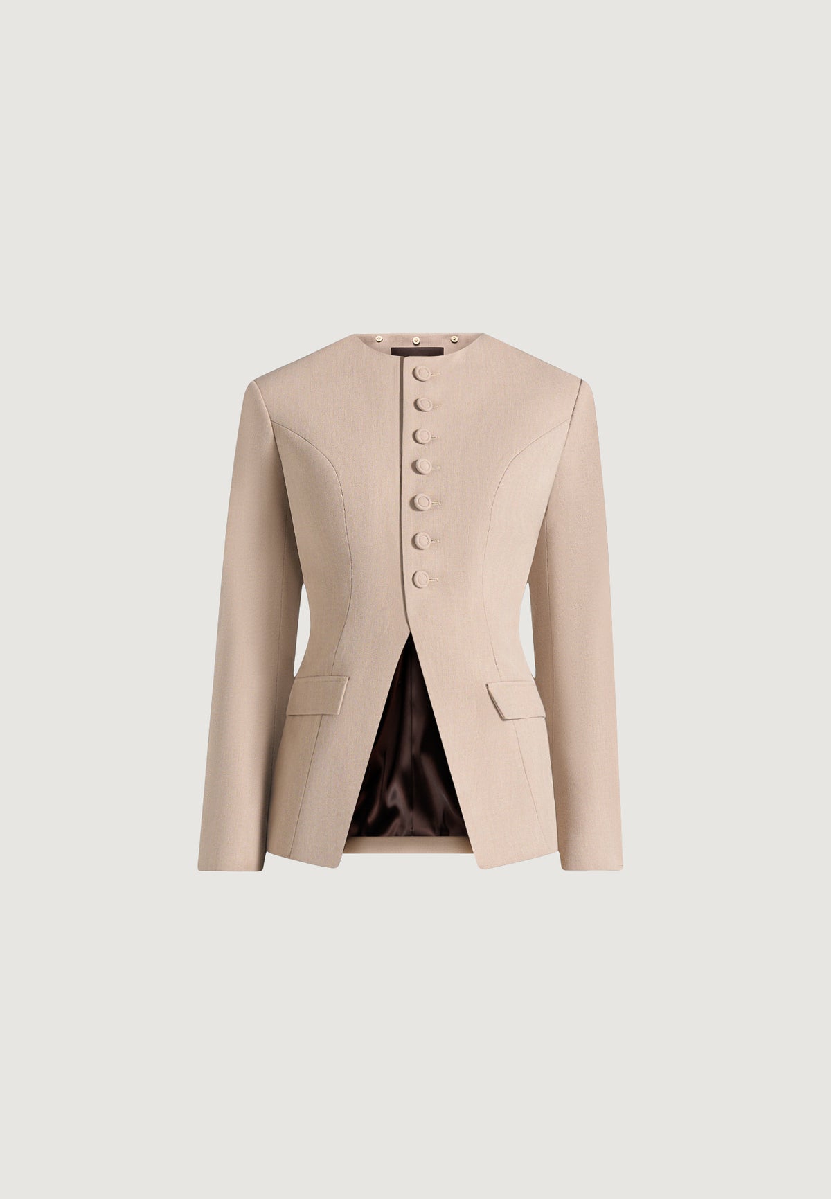 harper-tailored-cinch-blazer-with-detachable-collar-beige