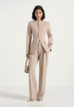 harper-tailored-cinch-blazer-with-detachable-collar-beige