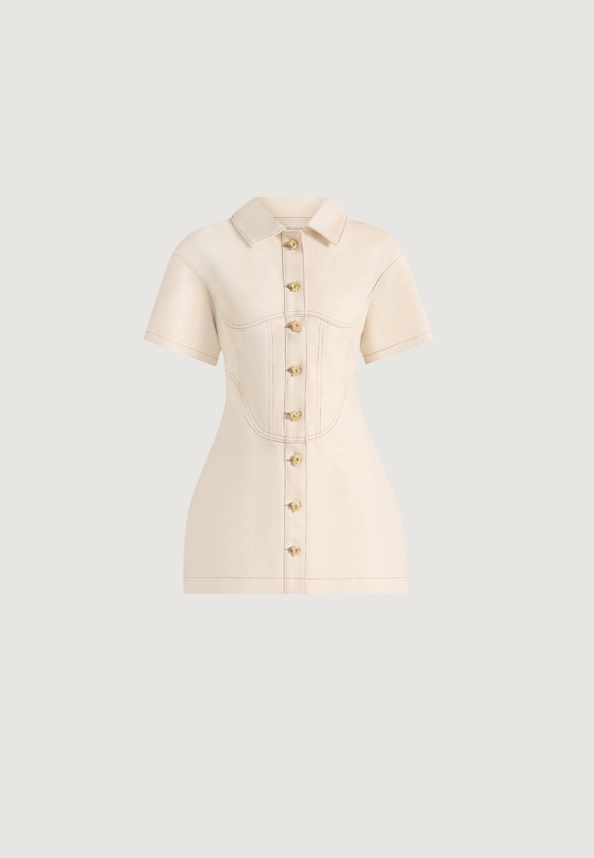 mathilde-denim-corset-contrast-stitch-dress-cream