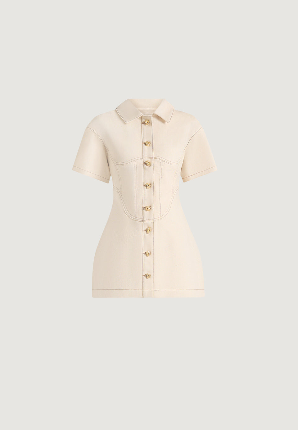 mathilde-denim-corset-contrast-stitch-dress-cream