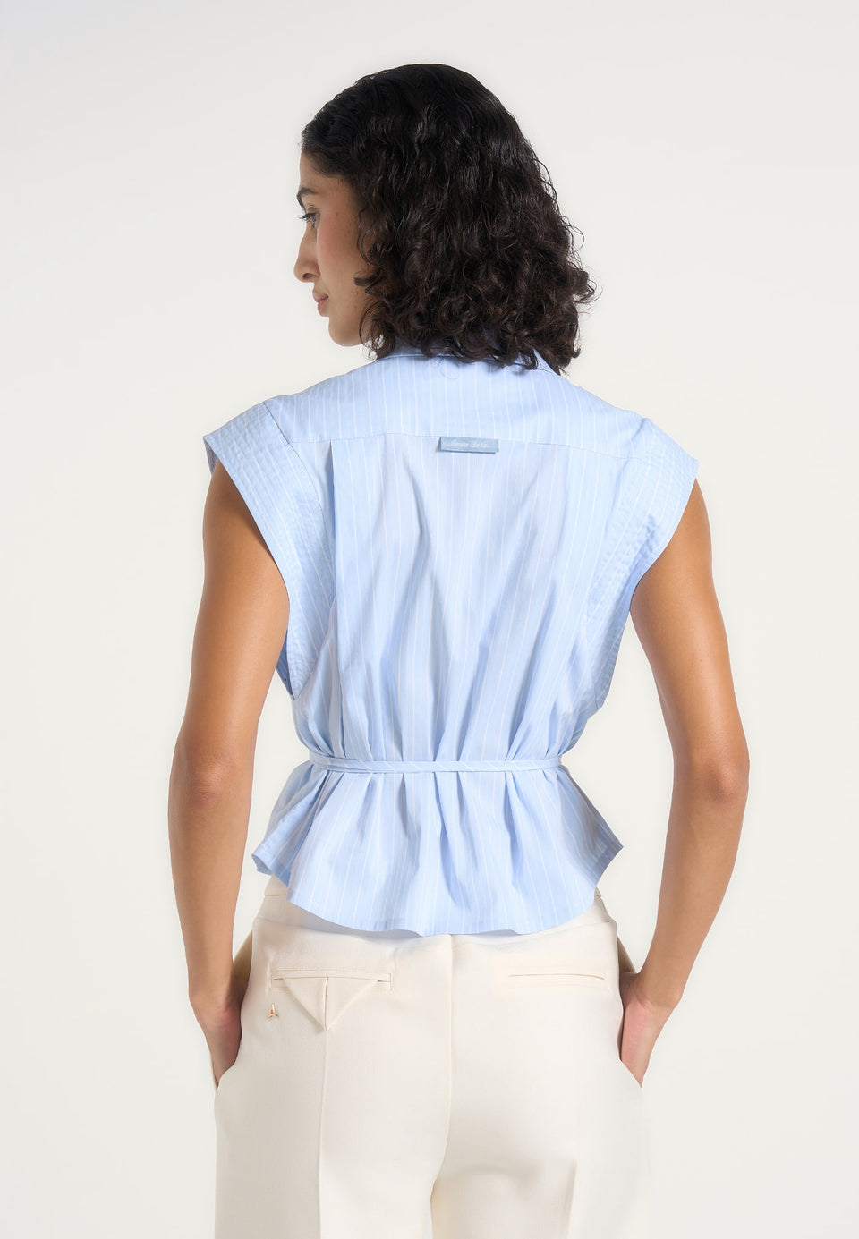 malia-sleeveless-tie-waist-cropped-shirt-pale-blue
