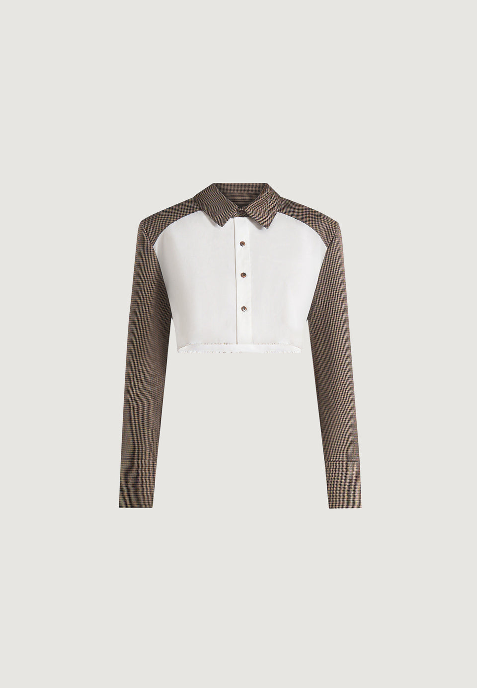bernadette-houndstooth-cotton-cropped-shirt-white-brown