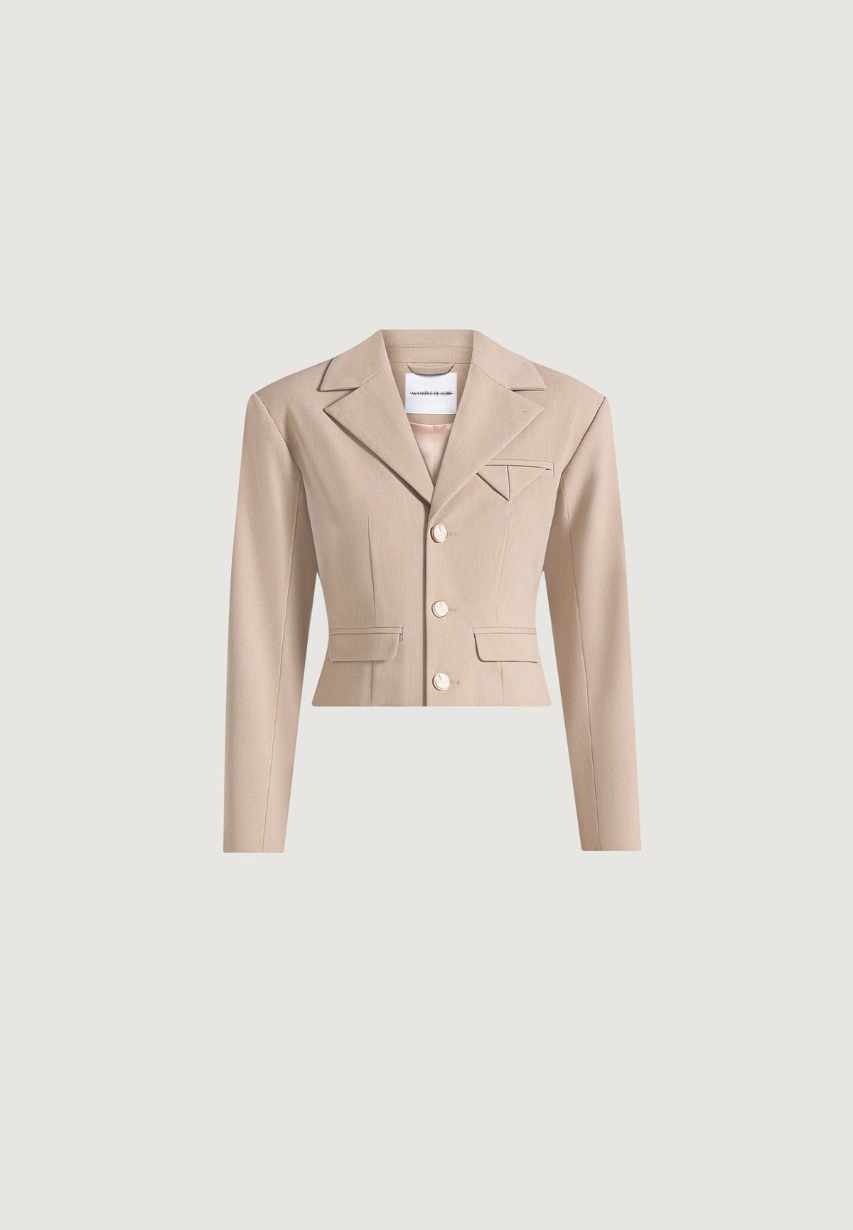 prisca-tailored-cropped-blazer-beige