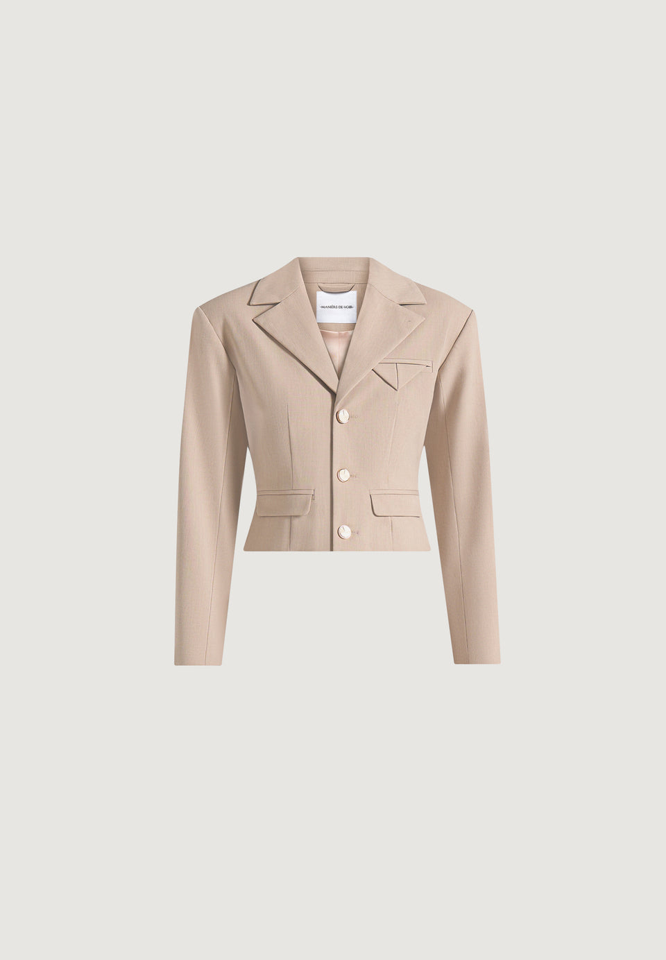 prisca-tailored-cropped-blazer-beige