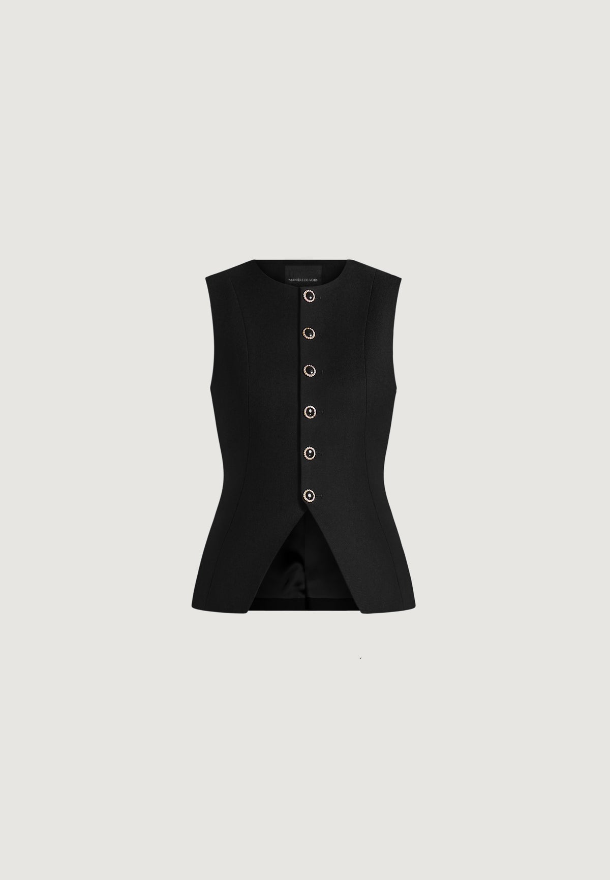maisie-tailored-crew-neck-cinch-waistcoat-black