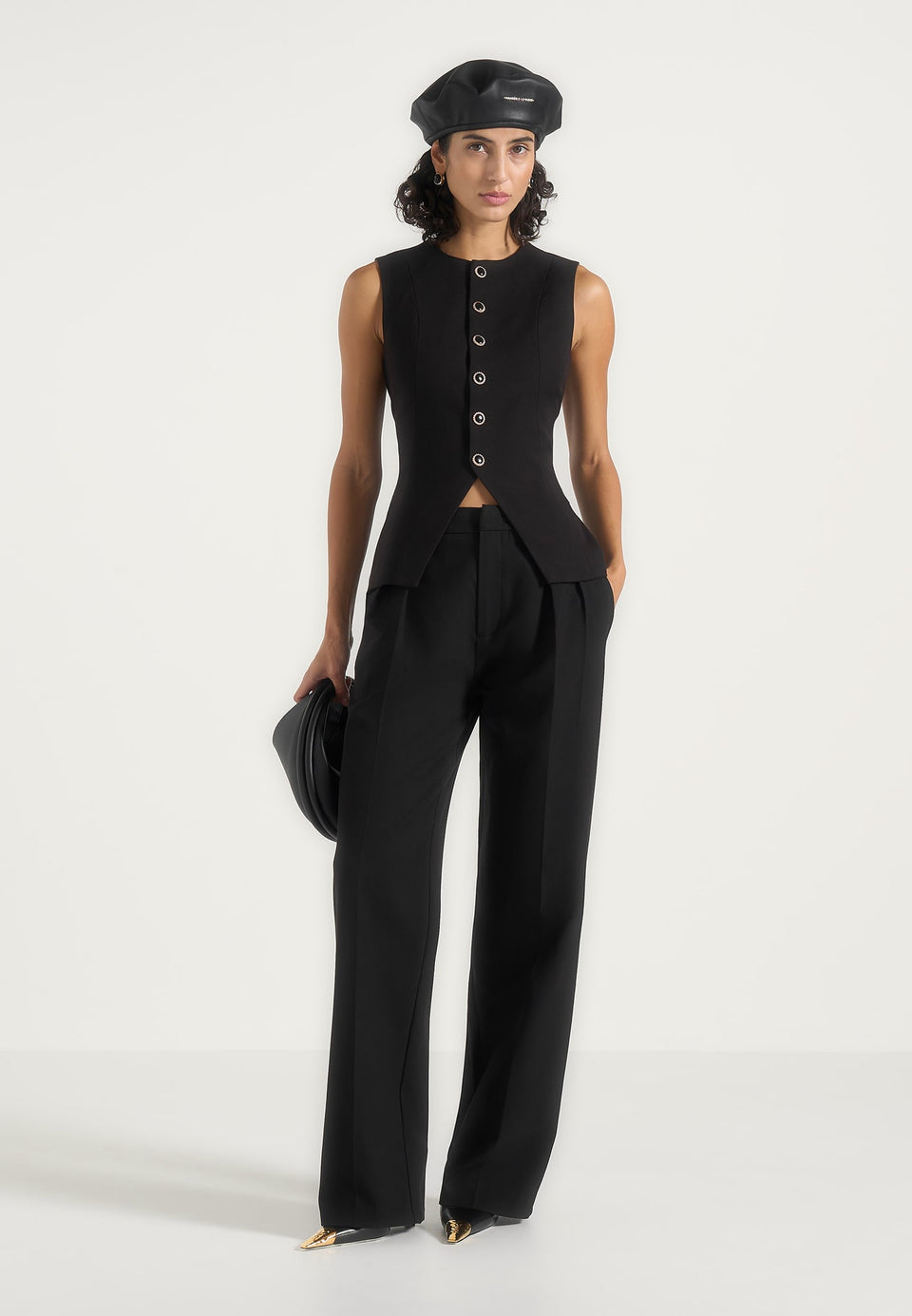 maisie-tailored-crew-neck-cinch-waistcoat-black
