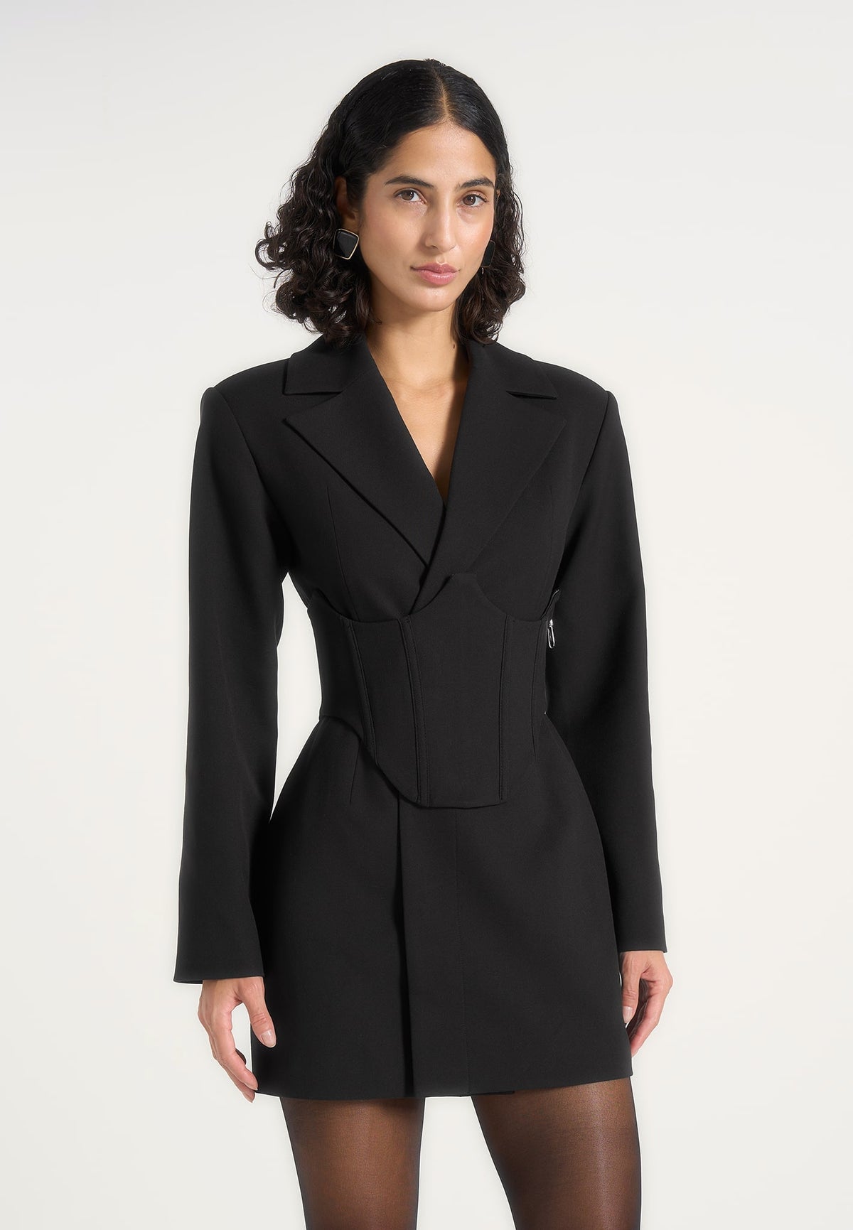 lacey-tailored-blazer-dress-with-reversible-corset-black
