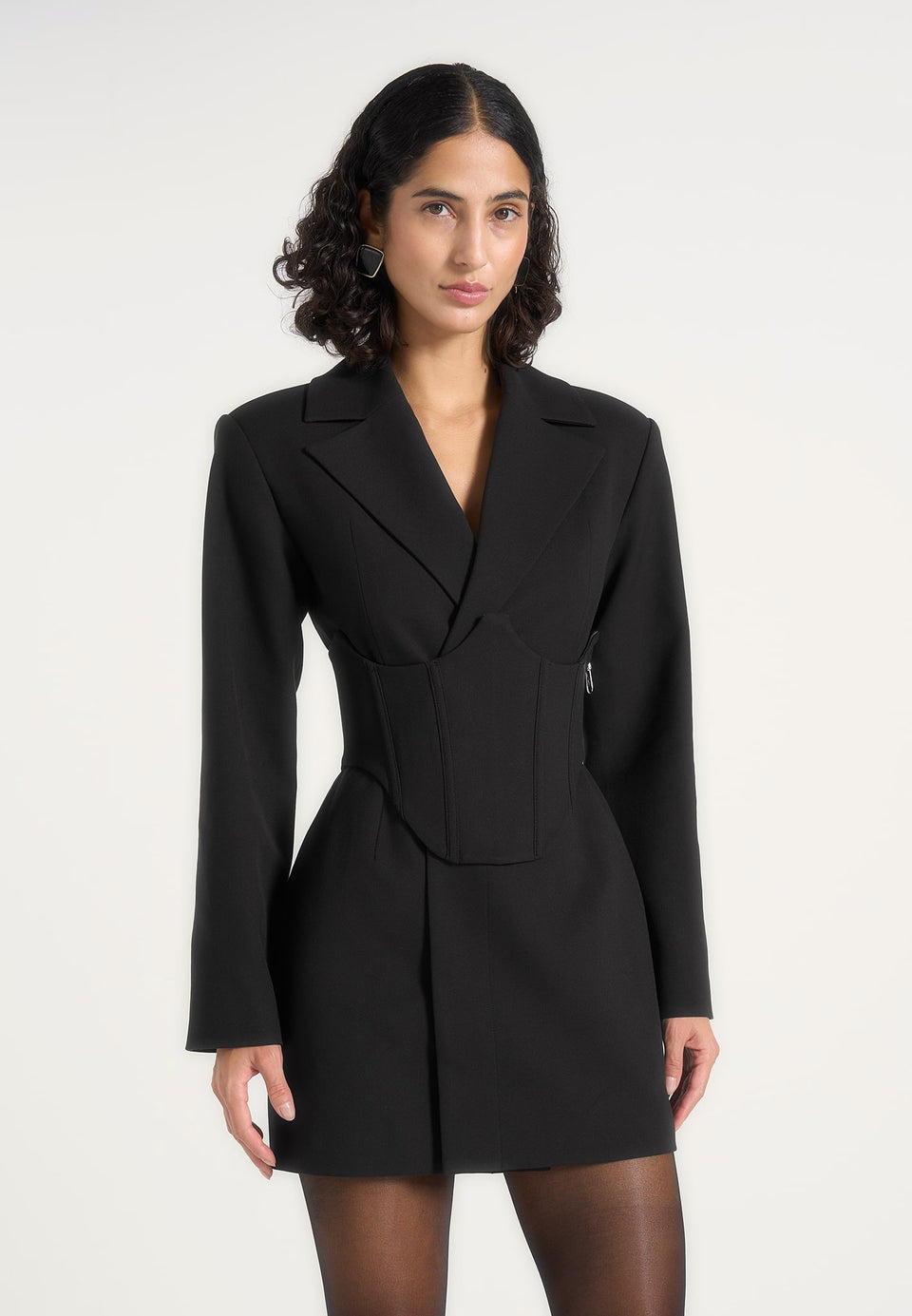 lacey-tailored-blazer-dress-with-reversible-corset-black