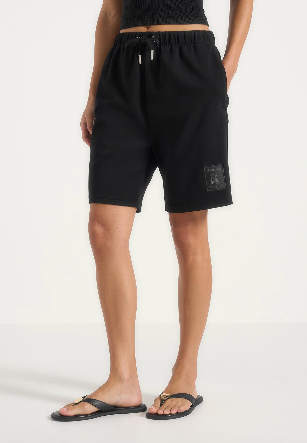 sh001-unisex-cotton-shorts-black