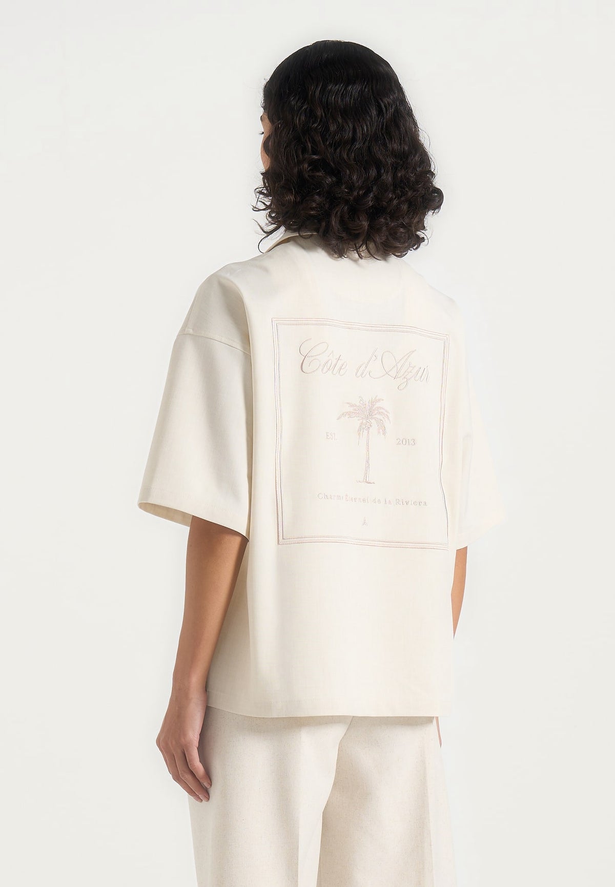 alexis-unisex-cote-dazur-boxy-shirt-cream