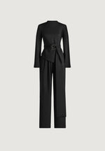 aurore-mock-neck-ring-belt-pleated-leg-jumpsuit-black