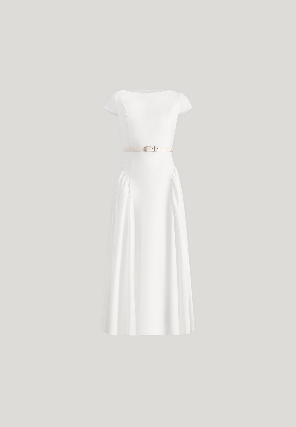 gaia-boat-neck-belted-pleated-midi-dress-white