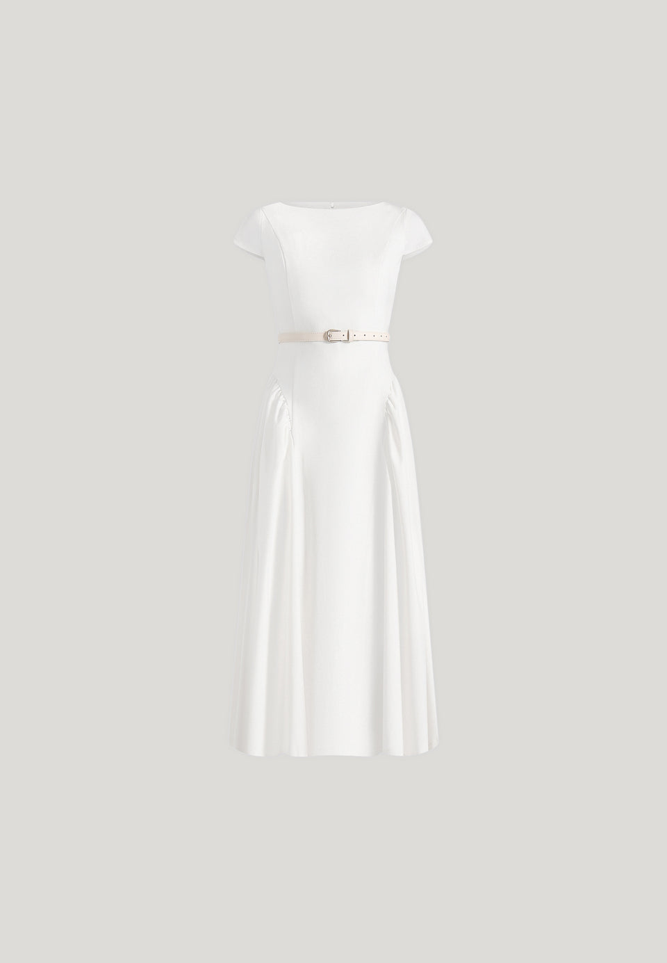 gaia-boat-neck-belted-pleated-midi-dress-white
