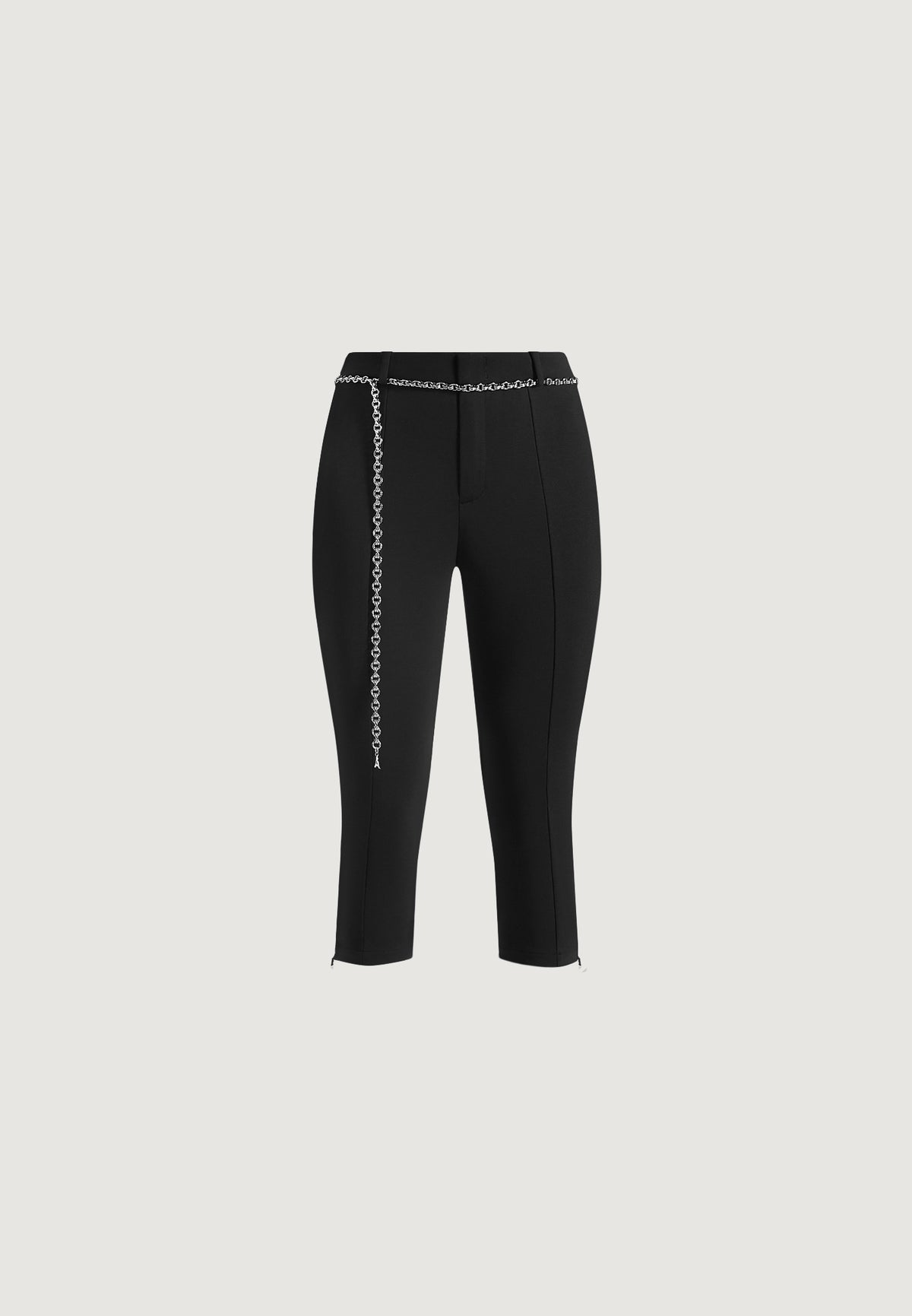 una-capri-leggings-with-chain-black