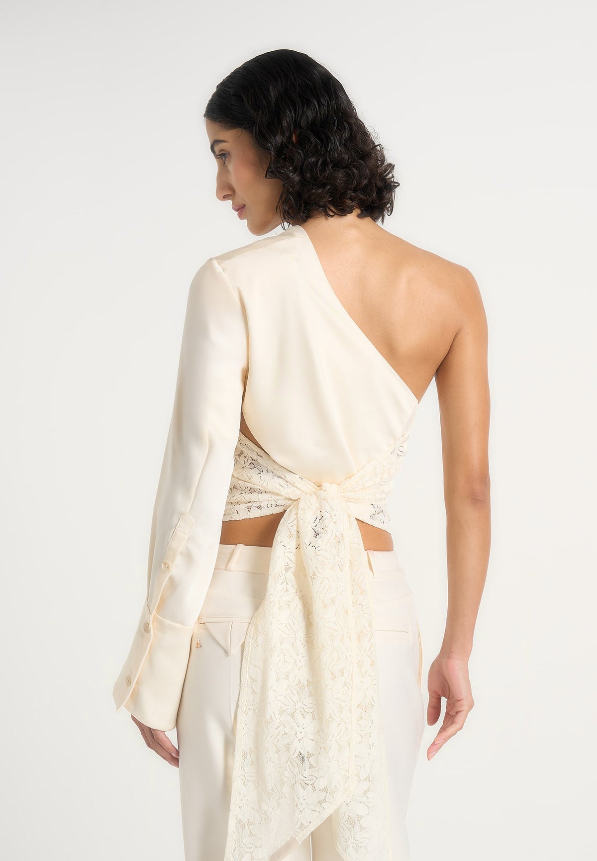 coralie-one-sleeve-satin-and-lace-wrap-top-champagne