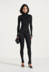 LS001 - High Waisted Leggings - Black