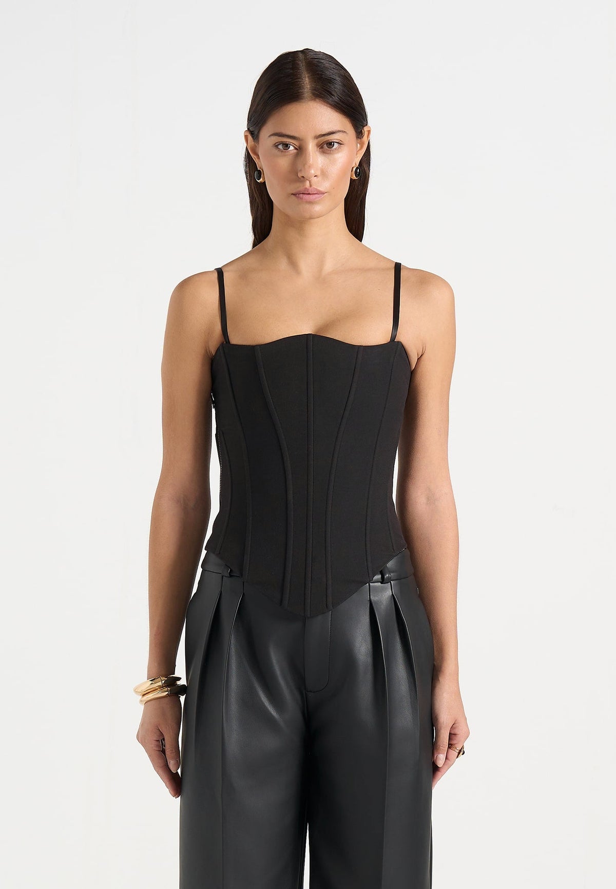 scarlett-tailored-lace-up-corset-black