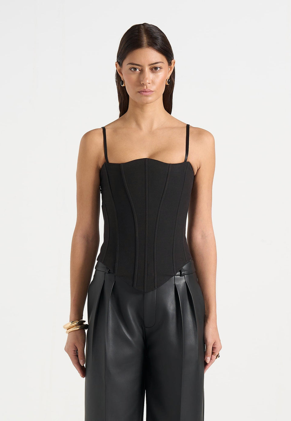 scarlett-tailored-lace-up-corset-black