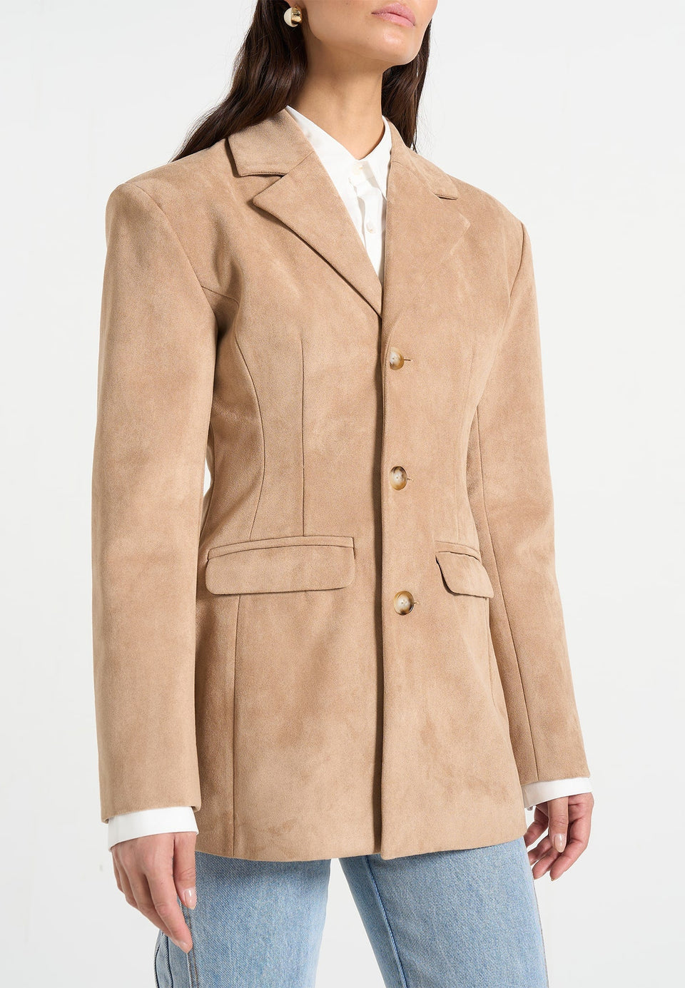 claire-suede-wide-shoulder-cinch-waist-blazer-beige