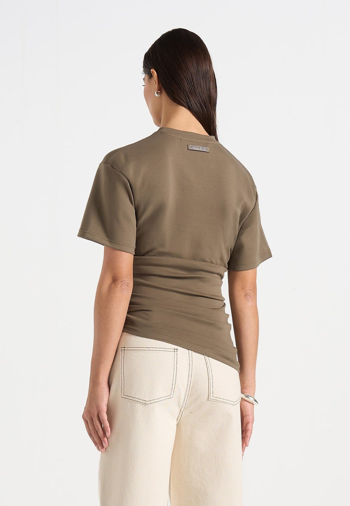 pauline-ruched-asymmetric-cotton-t-shirt-olive