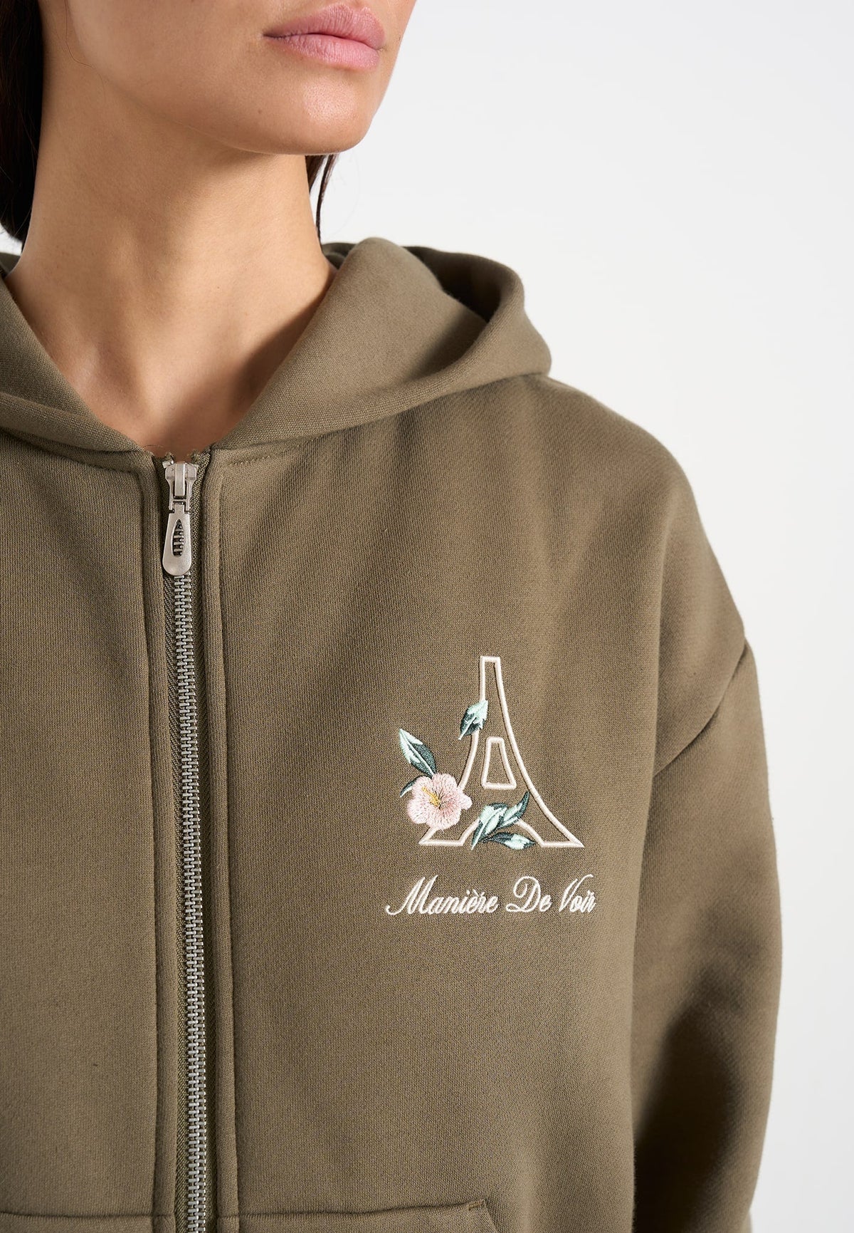 js009-unisex-floral-eiffel-zip-hoodie-olive