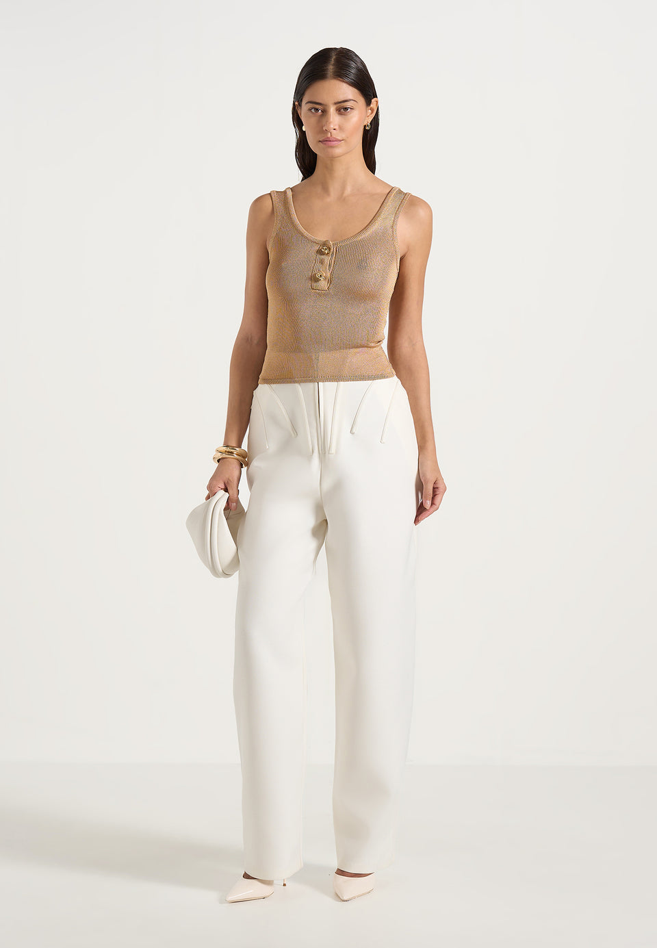 pippa-pointelle-knitted-vest-with-knot-button-gold