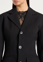 claire-wide-shoulder-cinch-waist-blazer-black