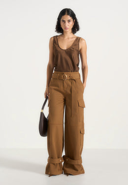 ameline-belted-strap-cargos-brown