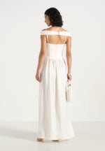 sia-off-shoulder-pleated-maxi-dress-white