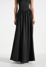 sia-off-shoulder-pleated-maxi-dress-black