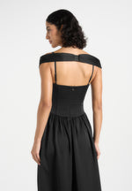 sia-off-shoulder-pleated-maxi-dress-black