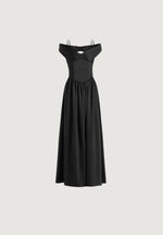 sia-off-shoulder-pleated-maxi-dress-black