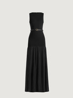 emma-crew-neck-belted-pleated-maxi-dress-black
