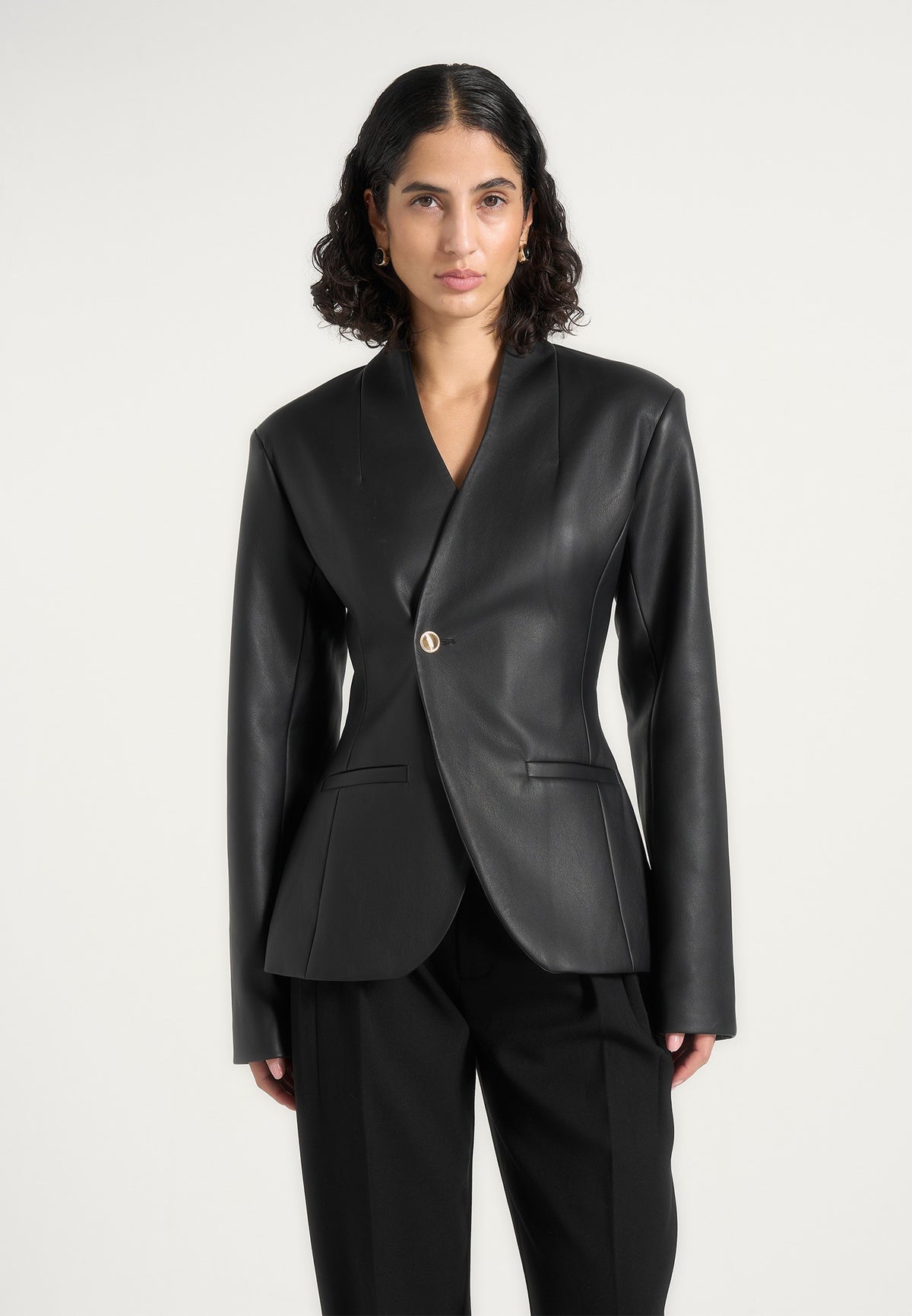 ina-leather-cinched-waist-kimono-blazer